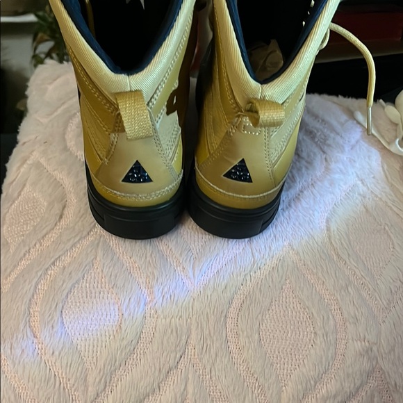 Nike Yellow and Black High-Top Boots